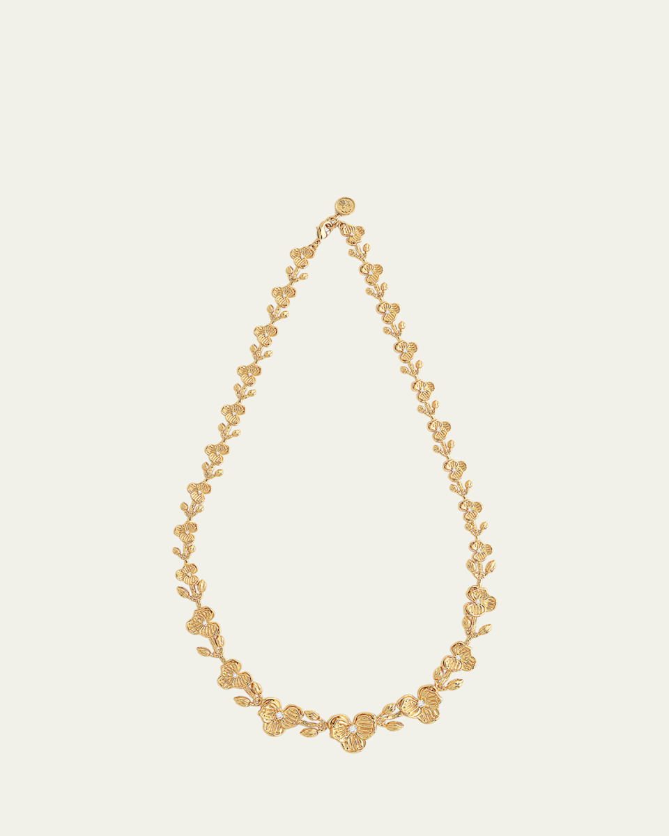Orchid Link Necklace